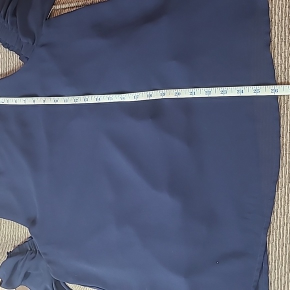 Buckle Black Cold Shoulder Blouse - Picture 11 of 13